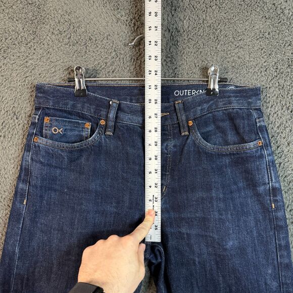Outerknown SEA Jeans Mens 30x30 Blue Local Straight Fit Selvedge Dark Wash Denim - Picture 12 of 16